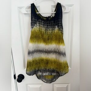 Kenneth Cole New York Yellow and Black Tank Top